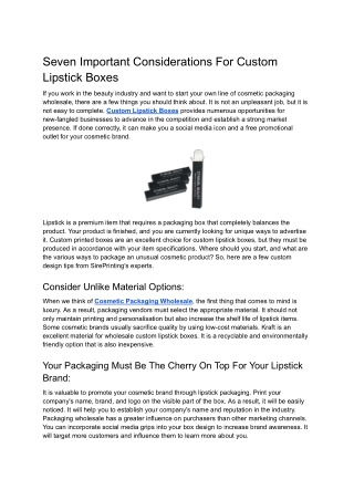 Seven Important Considerations For Custom Lipstick Boxes (1)