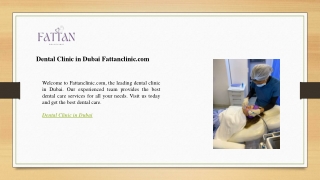 Dental Clinic in Dubai Fattanclinic.com