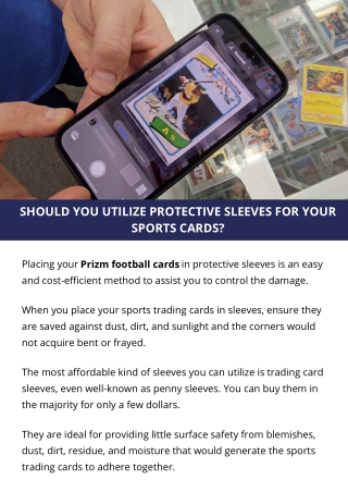 SHOULD YOU UTILIZE PROTECTIVE SLEEVES FOR YOUR SPORTS CARDS?