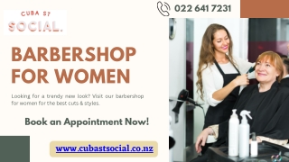 Best Barbershop for Women in Wellington| Cuba St Social