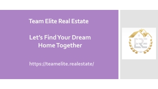 Team Elite Real Estate  agency