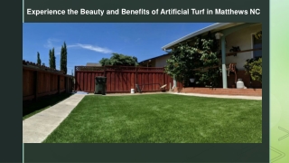 Experience the Beauty and Benefits of Artificial Turf in Matthews NC