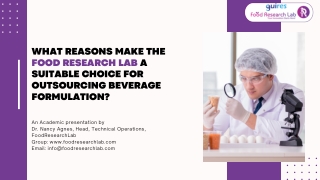 Beverage Formulation Product Development