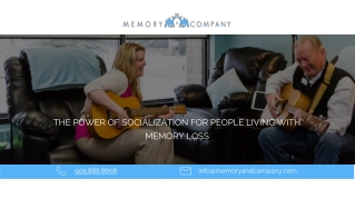 The Power of Socialization for People Living with Memory Loss