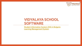 Student Information System (SIS) in Bulgaria