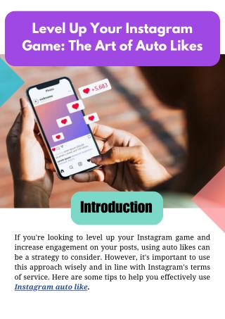 Level Up Your Instagram Game The Art of Auto Likes