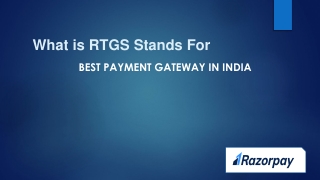 RTGS Stands For