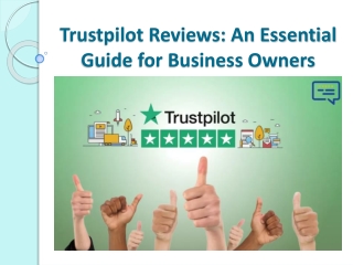 Trustpilot Reviews -  An Essential Guide for Business Owners