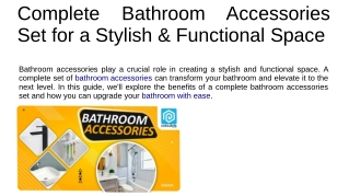 Compleate Bathroom Accessories