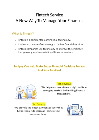 Fintech Service: A New Way To Manage Your Finances