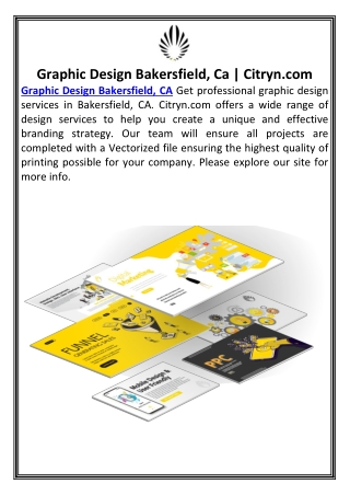 Graphic Design Bakersfield, Ca | Citryn.com