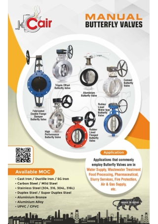 Butterfly Valves Manufacturer