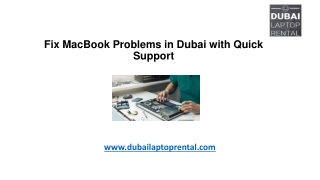 Fix MacBook Problems in Dubai with Quick Support