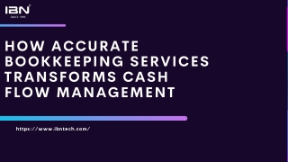 How Accurate Bookkeeping Services Transforms Cash Flow Management