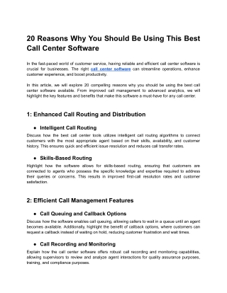 20 Reasons Why You Should Be Using This Best Call Center Software.docx