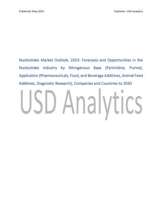 Nucleotides Market Share Analysis 2023