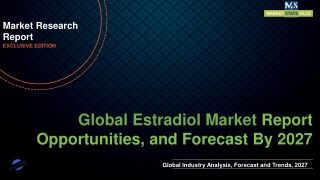 Estradiol Market will reach at a CAGR of 6.8% from to 2027