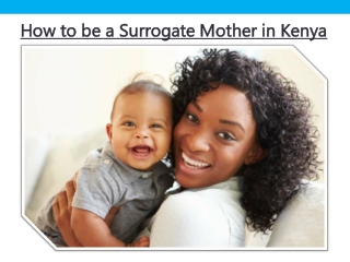 How to be a Surrogate Mother in Kenya