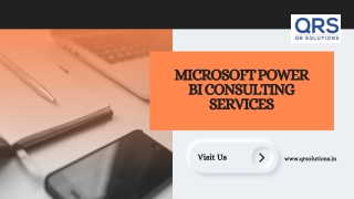 Microsoft Power BI | QR Solutions Pvt Ltd