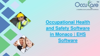 Occupational Health and Safety Software in Monaco