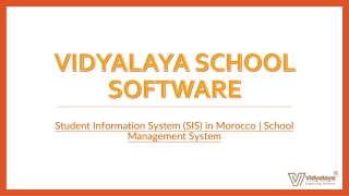 Student Information System in Morocco