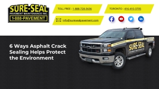 6 Ways Asphalt Crack Sealing Helps Protect the Environment