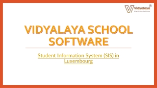 Student Information System in Luxembourg