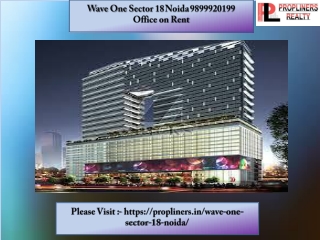 Wave One Sector 18 Noida 9899920199