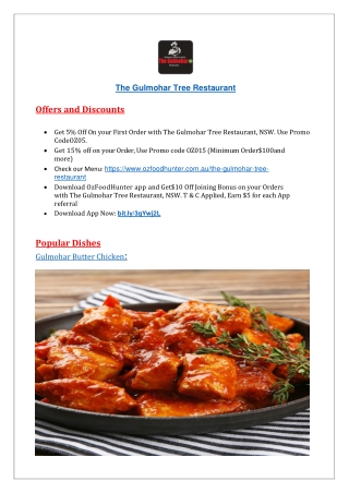 Gulmohar Tree Restaurant - PDF