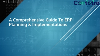A Comprehensive Guide to ERP Planning& Implementations
