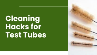 Cleaning Hacks for Test Tubes