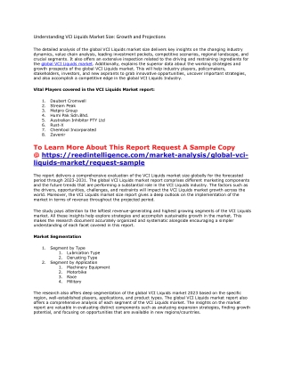 Understanding VCI Liquids Market Size: Growth and Projections