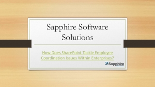 How Does SharePoint Tackle Employee Coordination Issues Within Enterprises