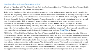 PrimeTube AI Review