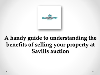 How to sell a property at Savills auction