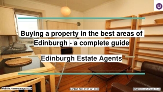 Buying a property in the best areas of Edinburgh - a complete guide