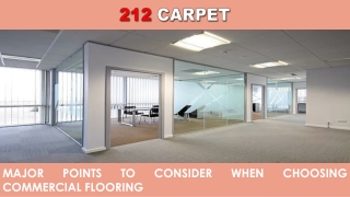 Major Points to Consider When Choosing Commercial Flooring