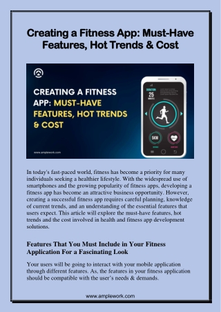 Creating a Fitness App Must-Have Features, Hot Trends & Cost