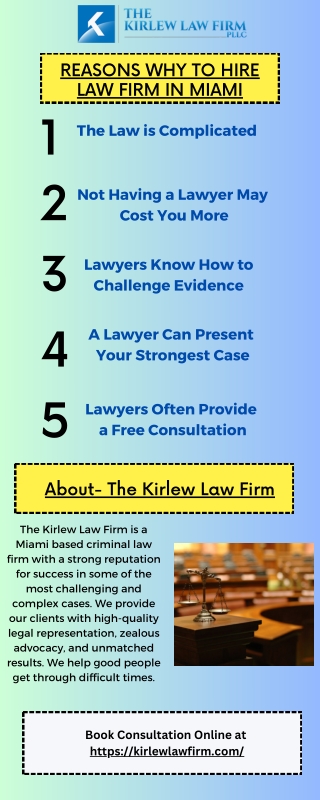 Reasons Why to Hire Law Firm In Miami