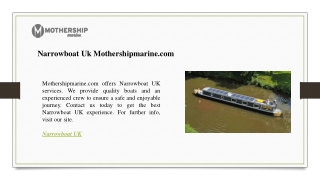 Narrowboat Uk Mothershipmarine.com