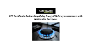 EPC Certificate Online Simplifying Energy Efficiency Assessments with Nationwide Surveyors