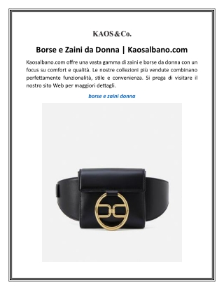 Borse e Zaini da Donna  Kaosalbano.com