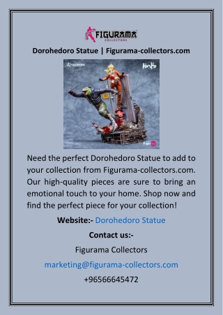 Dorohedoro Statue  Figurama-collectors