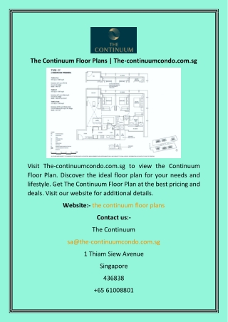 The Continuum Floor Plans The-continuumcondo.com.sg