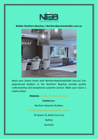 Builder Northern Beaches Northernbeachesbuilder.com