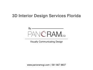 3D Interior Design Services Florida by Panoram CGI