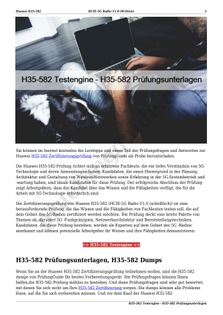 H35-582 Testengine - H35-582 Prüfungsunterlagen