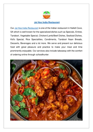 Up to 10% Offer Order Now - Jai Hoo India Restaurant