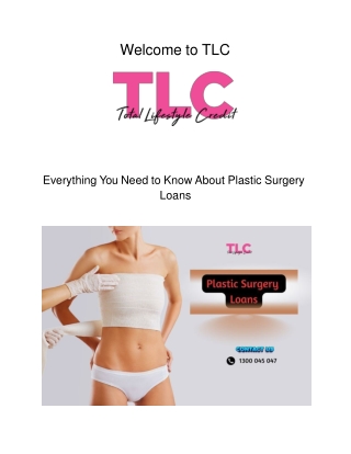 Everything You Need to Know About Plastic Surgery Loans