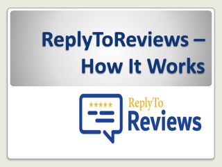 ReplyToReviews – How It Works